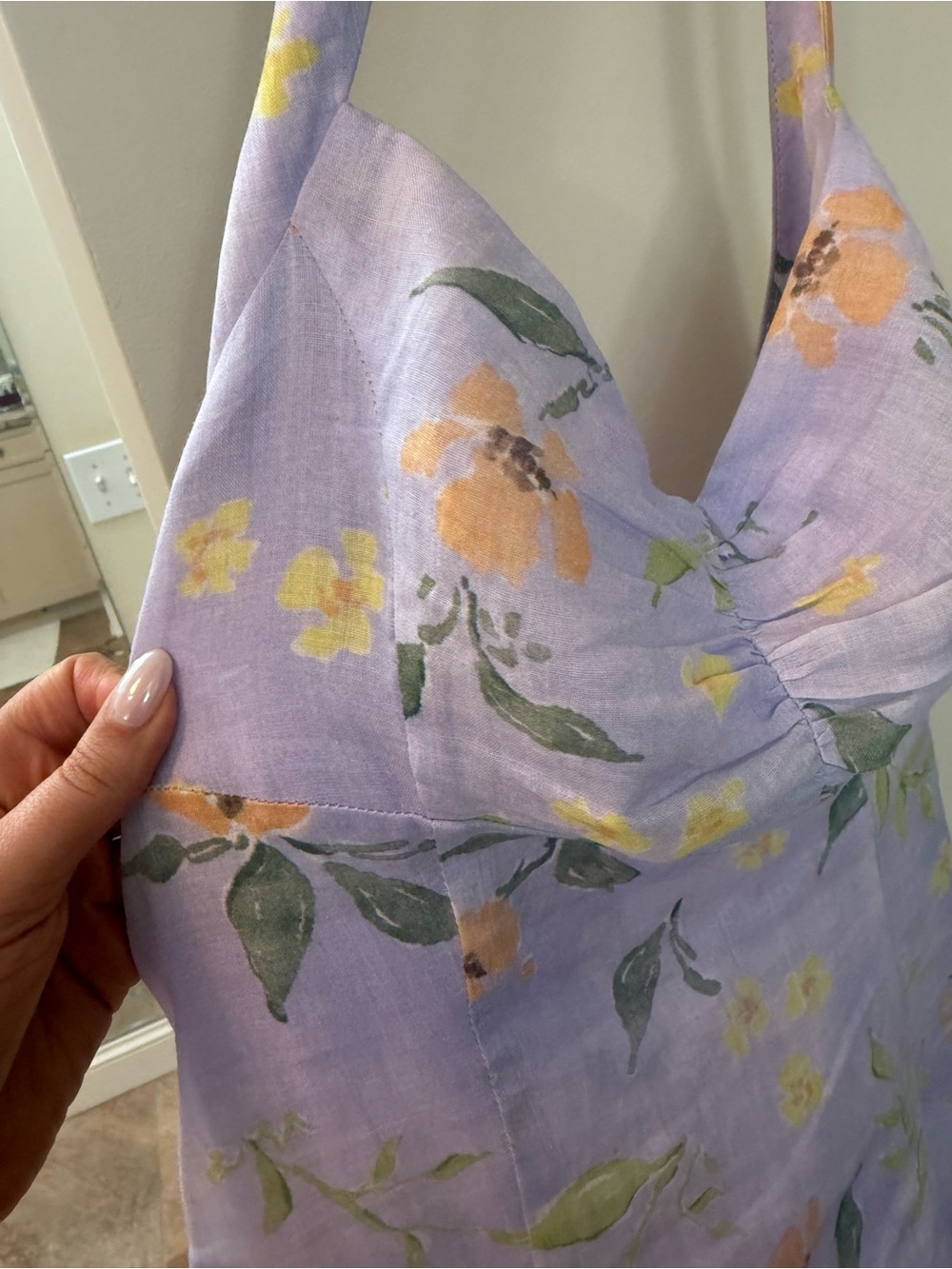 ASTR the Label Floral Halter Neck Dress in Size S - Picture 7 of 13